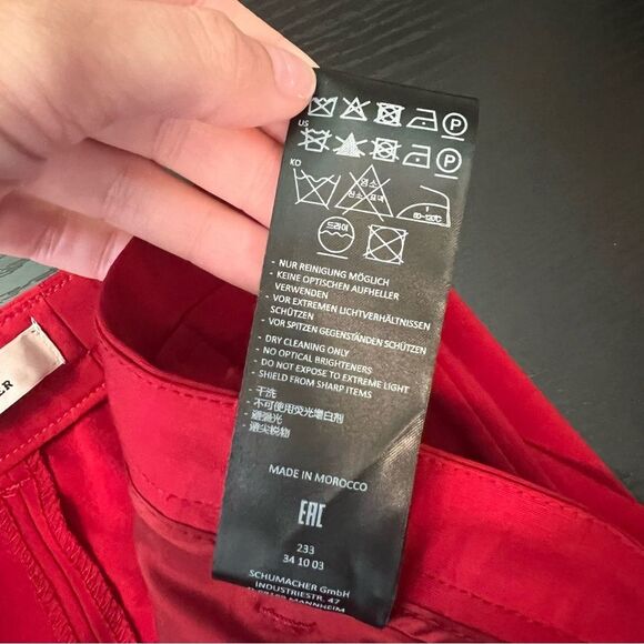 Dorothee Schumacher Women’s Red Trousers Dress Pants - Picture 8 of 12